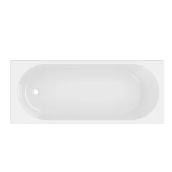 Baignoire droite en acrylique L.160 x l.70 cm blanc, Horyn