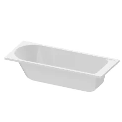 GoodHome Baignoire droite en acrylique L.160 x l.70 cm blanc, Cavally