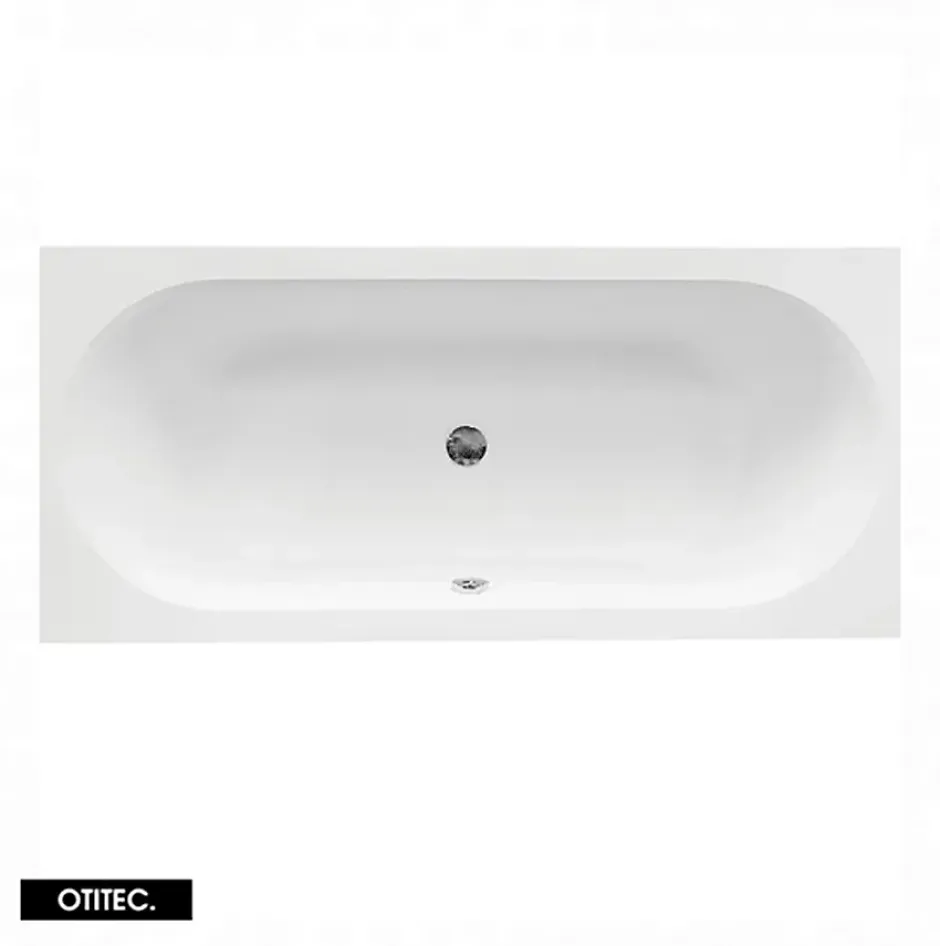 Besco Baignoire Droite sans Tablier - 160 x 75 cm - VITAE SANS TABLIER - REPOSE-TÊTE OFFERT* Baignoire Droite