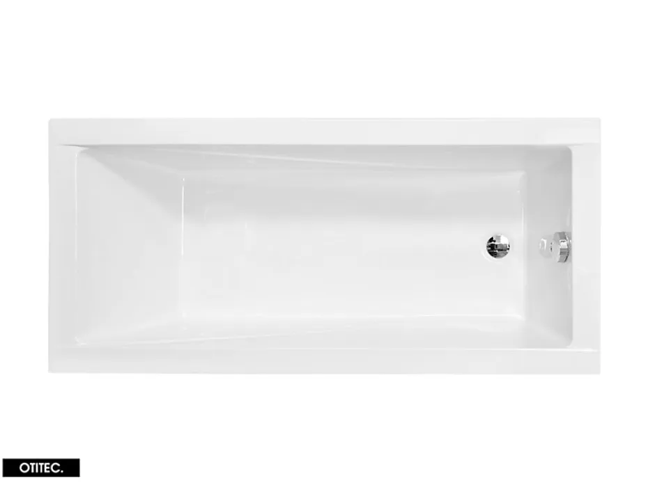 Besco Baignoire Droite sans Tablier - 130 x 70 cm - MODERN SANS TABLIER - REPOSE-TÊTE OFFERT* Baignoire Droite