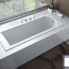 Besco Baignoire Droite sans Tablier - 170 x 70 cm - SHEA SANS TABLIER - REPOSE-TÊTE OFFERT