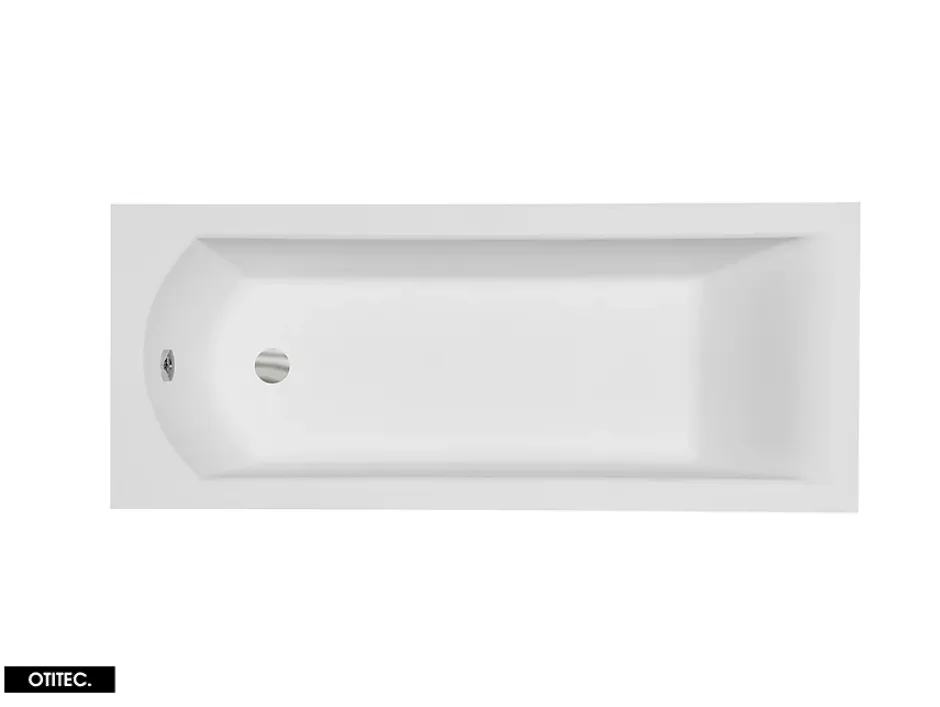Besco Baignoire Droite sans Tablier - 170 x 70 cm - SHEA SANS TABLIER - REPOSE-TÊTE OFFERT