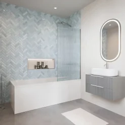 Villeroy & Boch Baignoire droite Architectura avec pieds 170 x 70 cm Blanc + Pare bain droite AURYS Raywall chromé* Baignoire Droite