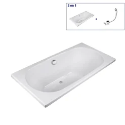Valentin Baignoire Effusion 180 x 80 cm sans tablier