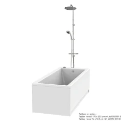 Valentin Baignoire Embleme Comododo solo 170 x 75 cm sans tablier + Colonne de douche