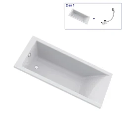 Valentin Baignoire Embleme solo 170 x 75 cm sans tablier* Baignoire Droite