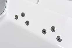 Eliteshopping Baignoire hydromassage avec 2 verre panoramique 170 X 120 cm 8 jets Gemma