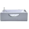 Eliteshopping Baignoire hydromassage blanc double pompe 178 X 147 cm 33 jets Petal