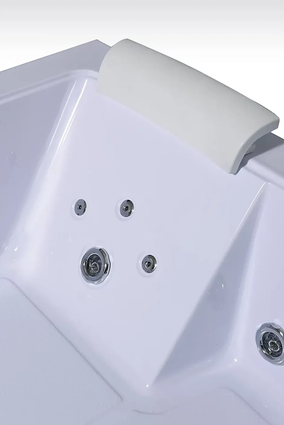 Eliteshopping Baignoire hydromassage blanc double pompe 178 X 147 cm 33 jets Petal