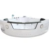 Eliteshopping Baignoire Hydromassage Chromotherapie 140 x140 cm avec chauffage et double pompe 20 jets Camelia* Baignoire Balnéo