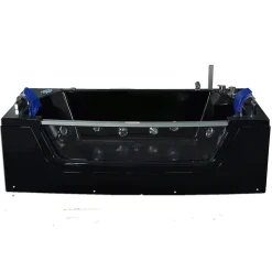 Eliteshopping Baignoire hydromassage noir Chromothérapie 180 X 90 cm 14 jets Cherry* Baignoire Balnéo