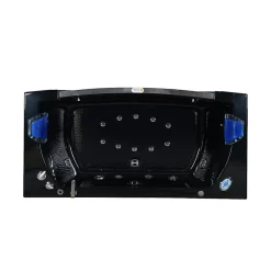 Eliteshopping Baignoire hydromassage noir Chromothérapie 180 X 90 cm 14 jets Cherry* Baignoire Balnéo