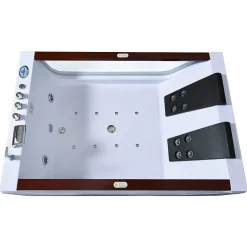 Eliteshopping Baignoire hydromassage pour 2 personnes 180 X 120 cm 18 jets Pearl