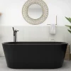 Planète Bain Baignoire ilot noir 170x80 Matte Black* Baignoire Îlot