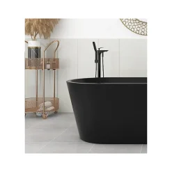 Planète Bain Baignoire ilot noir 170x80 Matte Black* Baignoire Îlot