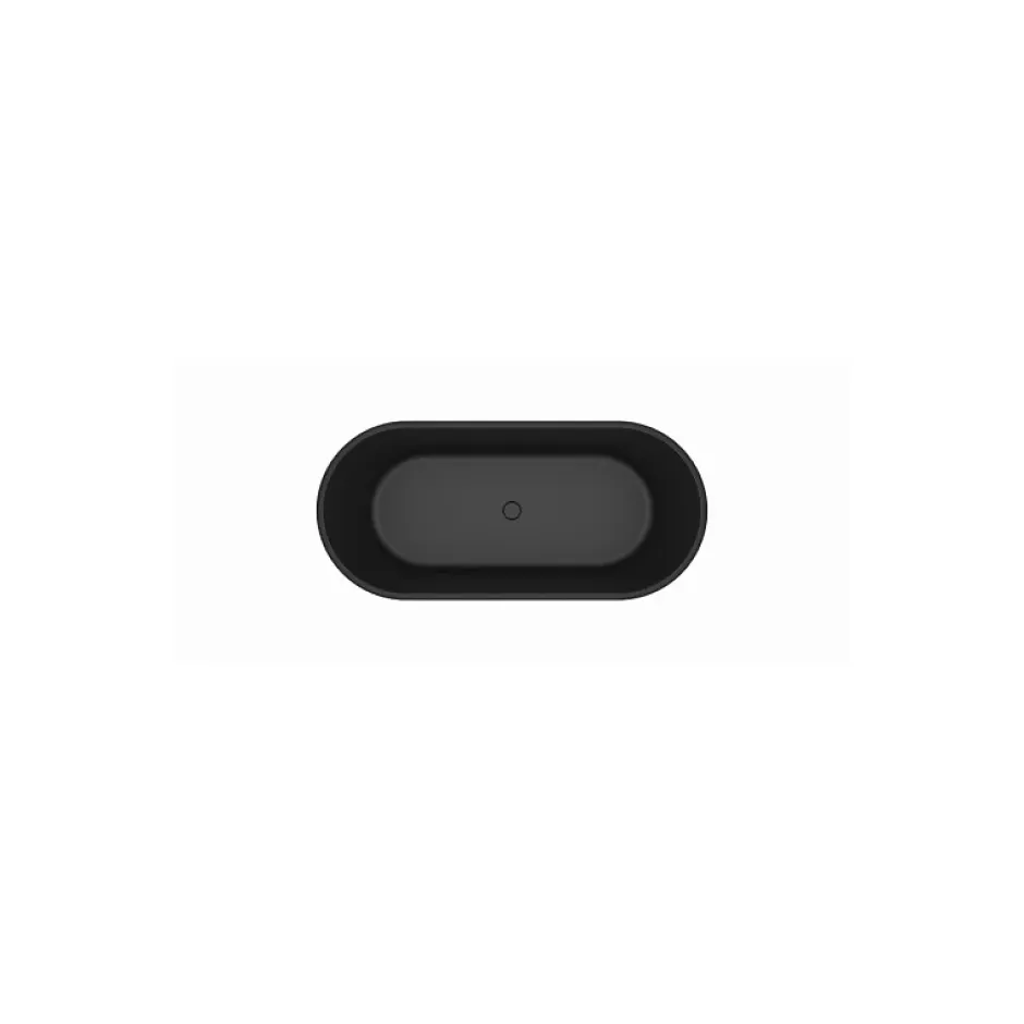 Planète Bain Baignoire ilot noir 170x80 Matte Black* Baignoire Îlot