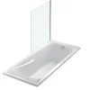 Jacob Delafon Baignoire Corvette 180x80 cm + Pare bain* Baignoire Droite