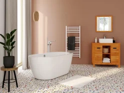 Vente-unique Baignoire îlot - 178L - 149 x 75 x 58cm - Blanche - Acrylique - ADRINA* Baignoire Îlot