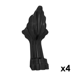 GoodHome Baignoire îlot 170 x 80 cm noire + 4 pieds noirs, Emba* Baignoire Îlot