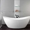 Bernstein Baignoire îlot acrylique ovale 173x73x75cm + Bonde et trop plein - Blanc mat - SIENA* Baignoire Îlot