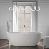 Bernstein Baignoire îlot Acrylique ovale 165x75x58cm Blanc mat + Bonde et trop plein - ROMA PLUS 2.0* Baignoire Îlot