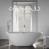 Bernstein Baignoire îlot Acrylique ovale 180x80x58cm Blanc brillant + Bonde et trop plein - ROMA PLUS 2.0* Baignoire Îlot