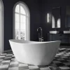 Bernstein Baignoire îlot Acrylique ovale 170x78x69cm + Bonde et trop plein - Blanc brillant - BELLAGIO 2.0* Baignoire Îlot