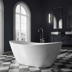 Bernstein Baignoire îlot Acrylique ovale 170x78x69cm + Bonde et trop plein - Blanc brillant - BELLAGIO 2.0* Baignoire Îlot
