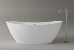 Bernstein Baignoire îlot Acrylique ovale 170x78x69cm + Bonde et trop plein - Blanc brillant - BELLAGIO 2.0* Baignoire Îlot