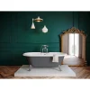 GoodHome Baignoire îlot adossée 170 x 80 cm grise, Emba* Baignoire Îlot