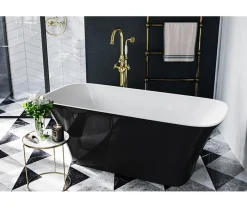 Azura Home Design Baignoire îlot ASSOS S-LINE bicolore 160 x 70 cm* Baignoire Îlot