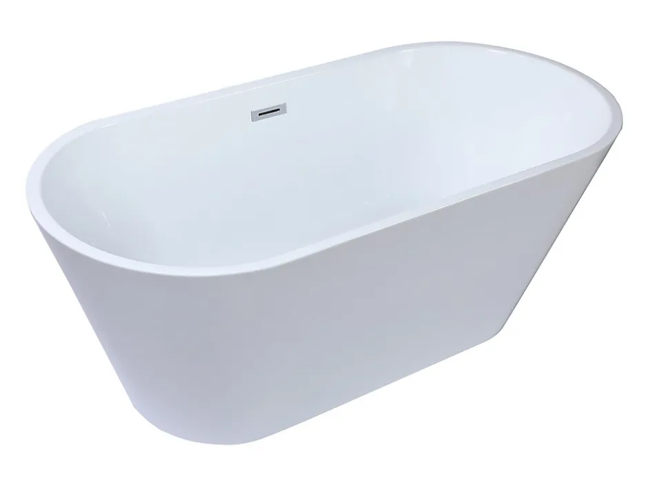 Vente-unique Baignoire îlot design - 201 L - 150 x 70 x 58 cm - Blanche - TWIGGY* Baignoire Îlot