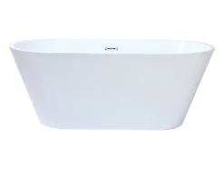 Vente-unique Baignoire îlot design - 201 L - 150 x 70 x 58 cm - Blanche - TWIGGY* Baignoire Îlot