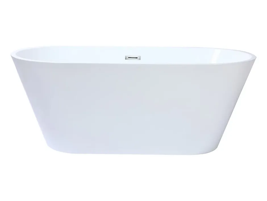 Vente-unique Baignoire îlot design - 201 L - 150 x 70 x 58 cm - Blanche - TWIGGY* Baignoire Îlot