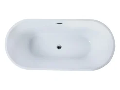 Vente-unique Baignoire îlot design - 201 L - 150 x 70 x 58 cm - Noire - TWIGGY* Baignoire Îlot