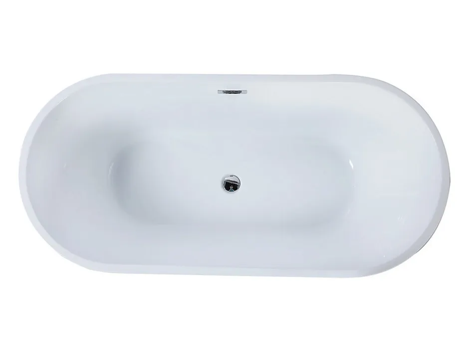 Vente-unique Baignoire îlot design - 201 L - 150 x 70 x 58 cm - Noire - TWIGGY* Baignoire Îlot
