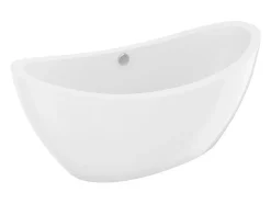 Vente-unique Baignoire îlot design blanche - 225L - 170 x 83 x 77cm - ALDA