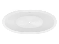 Vente-unique Baignoire îlot design blanche - 225L - 170 x 83 x 77cm - ALDA
