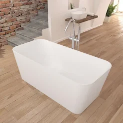 Sanycces Baignoire îlot design en sanydur rectangulaire RUST 150 cm* Baignoire Îlot