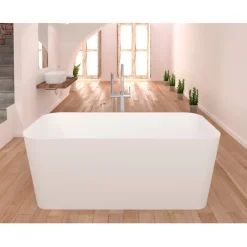 Sanycces Baignoire îlot design en sanydur rectangulaire RUST 150 cm* Baignoire Îlot