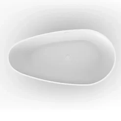 Stano Baignoire îlot design en solid surface ovale HELSINKI 170 cm