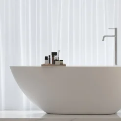 Stano Baignoire îlot design en solid surface ovale HELSINKI 170 cm