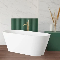 Sanycces Baignoire îlot design en sanydur ovale MODERN 170 cm* Baignoire Îlot