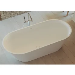 Sanycces Baignoire îlot design en sanydur ovale MODERN 170 cm* Baignoire Îlot