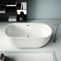 Stano Baignoire îlot design ovale BOSTON blanche 180 cm
