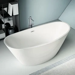Stano Baignoire îlot design ovale BRIGHTON blanche 157 cm