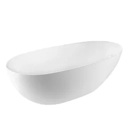 Stano Baignoire îlot design ovale FLORIDA blanche 165 cm Mat