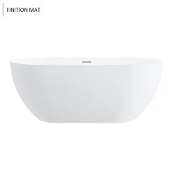 Stano Baignoire îlot design ovale LISBON blanche 170 cm Mat