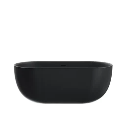 Stano Baignoire îlot design ovale LISBON noir mat 160 cm