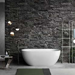 Stano Baignoire îlot design ovale LISBON blanche 150 cm Brillant